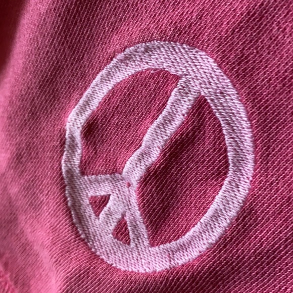 LAST 1 - NEW distressed peace sign sweatshirt (S, M, L) - Picture 5 of 9